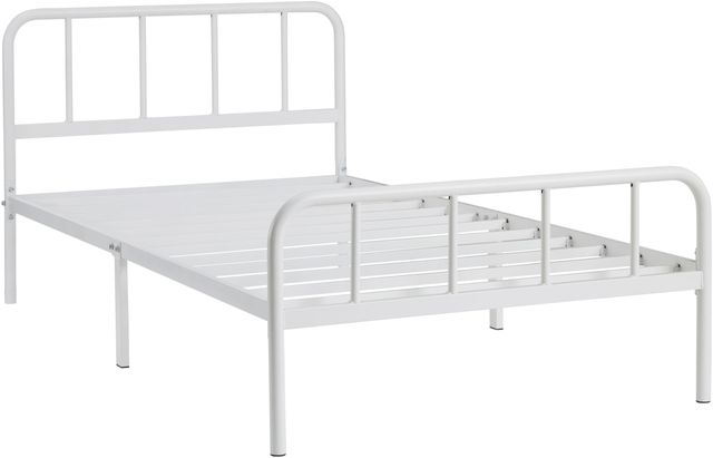 Signature Design by Ashley® Trentlore White Twin Platform Bed-0