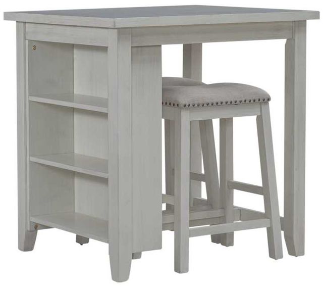 Liberty Furniture Brook Creek 3-Piece White Counter Set-0
