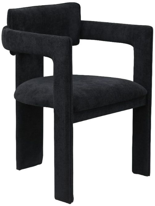 Meridian Furniture Brenda Black Upholstered Dining Chair-0