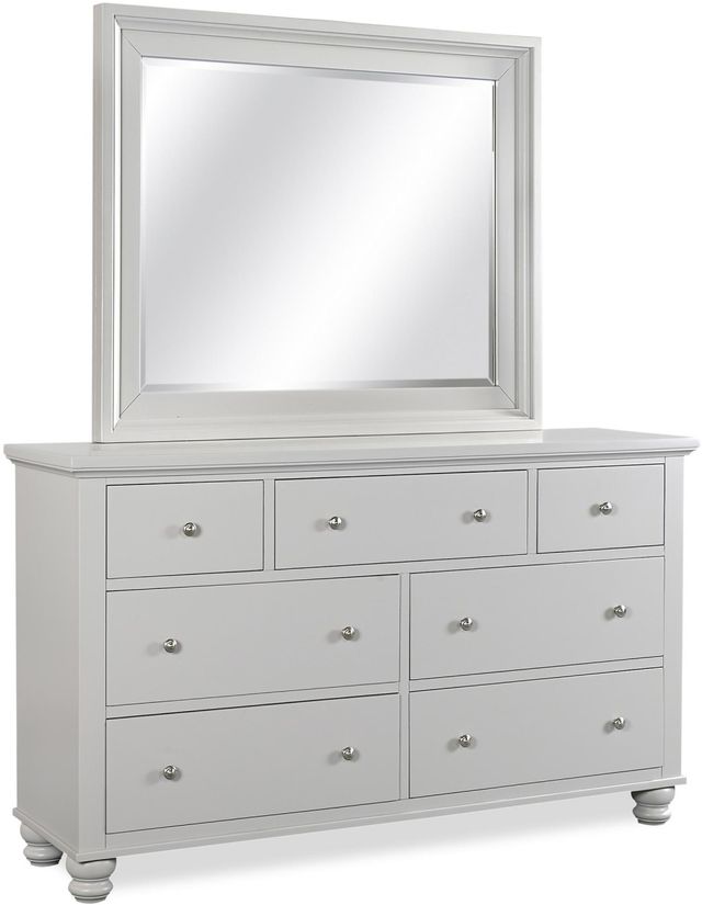 Aspenhome® Cambridge Light Gray Paint Dresser Landscape Mirror-2