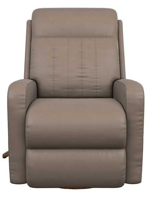 La-Z-Boy® Finley Stone Leather Manual Swivel Gliding Recliner-1