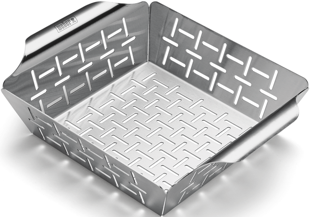 Weber® Stainless Steel Deluxe Grilling Basket-0