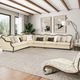Michael Amini® Chamberi 4-Piece Warm Cognac Sectional-1