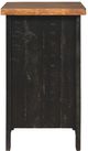Signature Design by Ashley® Valebeck Light Brown Chairside End Table with Rustic Black Base-2
