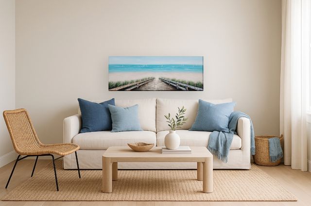 Classy Living Adventurous Tranquil Sands Coastal Walkway Wall Art-1