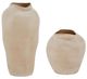 Uttermost® Shadow Play 2-Piece Buff-Colored Glaze/Semi-Matte Indoor-Outdoor Vases-0