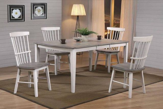Urban Styles Furniture Newark 5-Piece Almond/Smoke Gray Counter Dining Set-3