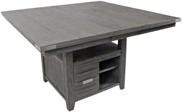 Jofran Inc. Altamonte Brushed Gray High-Low Square Counter Dining Table-3