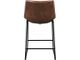 Elements International Seth Distressed Cappuccino Counter Stool-2