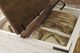 Signature Design by Ashley® Wystfield Brown Storage Coffee Table with Antique White Base-3