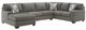 Signature Design by Ashley® Clarington 3-Piece Graystone Left Arm Facing Sectional and Chaise-0