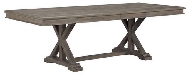 Mazin Furniture Cardano Driftwood Light Brown Dining Table-0