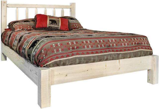 Montana Woodworks® Homestead Clear Lacquer Full Platform Bed-0