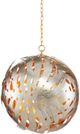 Currey & Company Elder Contemporary Gold Leaf/Contemporary Silver Leaf Orb Chandelier-2
