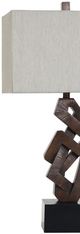 StyleCraft Norman Wyatt Home Marra Berkshire/Satin Black Poly Table Lamp-1