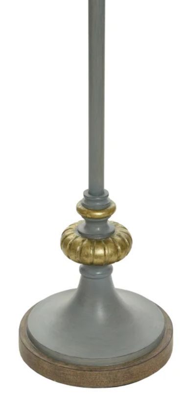 Stylecraft Aged Gold/Gray Floor Lamp-2