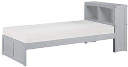 Mazin Furniture Orion Gray Twin Youth Bookcase Bed-1