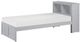 Mazin Furniture Orion Gray Twin Youth Bookcase Bed-1