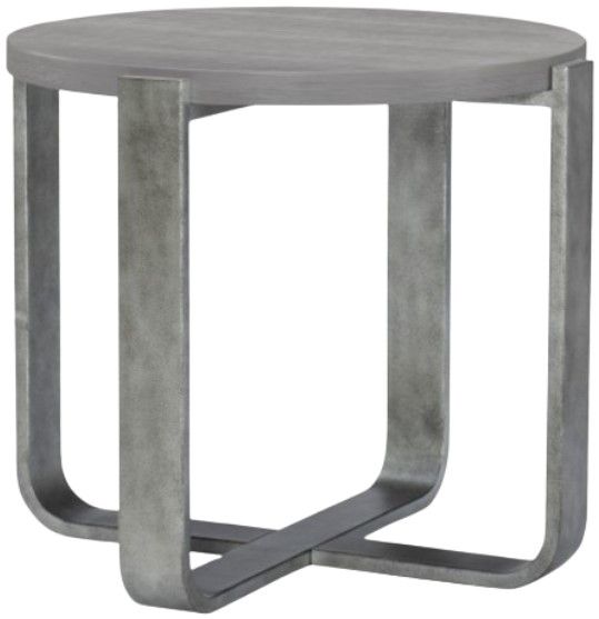 Legacy Classic Terra Luna Nightfall Side Table with Silver Base-0