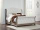 Signature Design by Ashley® Ardenfield Beige/Light Brown Queen Upholstered Sleigh Bed-4