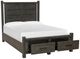 Magnussen Home® Plum Creek Ravenwood Black Queen Panel Storage Bed-3