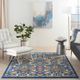 Nourison Home™ Allur Navy Multicolor 5'x7' Style 2 Area Rug-1