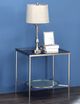 ACME Furniture Adelrik Glass End Table with Chrome Base-2