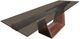 VIG Furniture Modrest Babia Smoked Glass/Walnut Dining Table-2