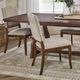 Flexsteel® Bellevue Tan/Whiskey Brown Upholstered Dining Side Chair-1