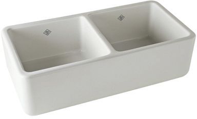 Rohl® Shaws Original 37" Apron Front Kitchen Sink-White-1