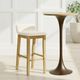 Armen Living Annikah 2-Piece Amber Glow/White Barstool Set-1