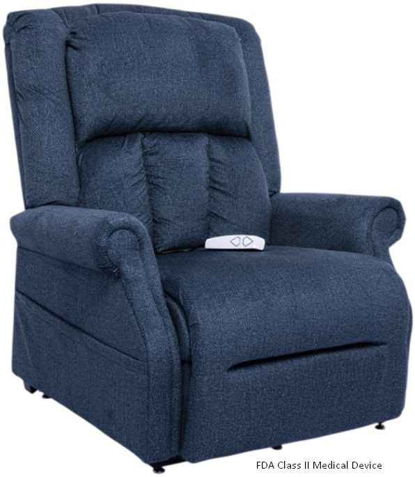 Mega Motion® Trio Tenacity Vance Blue Power Lift Recliner-4