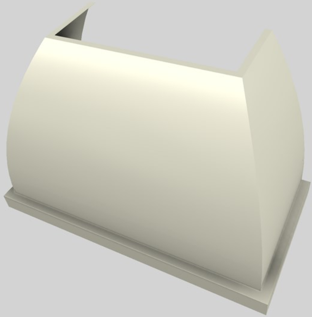 Vent-A-Hood® Designer Series 48" Biscuit Wall Mounted Range Hood-3