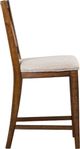 Magnussen Home® Bay Creek 2-Piece Baja Fog/Toasted Nutmeg Counter Chair Set with Upholstered Seat-4