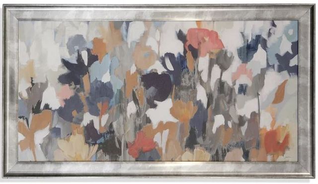 Stylecraft Blue/Orange/White Framed Print-0