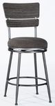 HH2 Home Melange Dakr Gray Wood Back Counter Stool-0