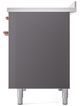 Ilve® Nostalgie II Series 48" Graphite Matte Pro Style Induction Range with Cooper Trim-4