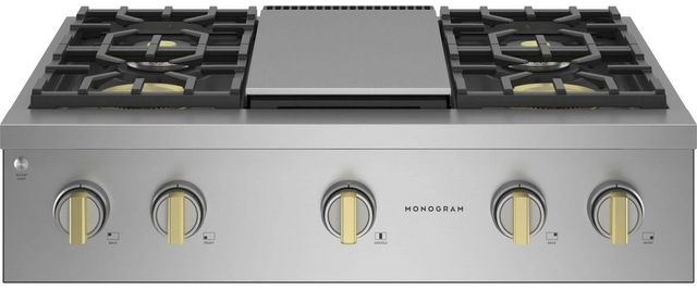 Monogram® Statement Collection 36" Stainless Steel Natural Gas Rangetop-0
