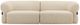 Dovetail Furniture Edrina Brown/Olana Cream Sofa-1