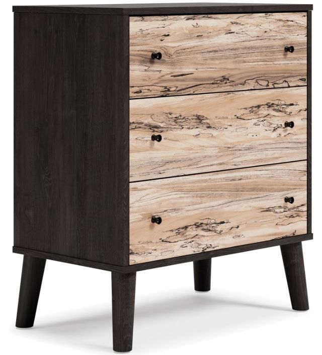 Signature Design by Ashley® Piperton 4-Piece Two-tone Brown/Black Twin Panel Headboard Set-3