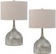 Cal® Lighting & Accessories Evanston 2-Piece Drifted Wood Table Lamp Set-0