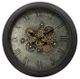 A & B Home Black/Gray Round Clock-0