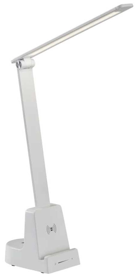 Adesso® Cody White LED Wireless Charging Desk Lamp-0