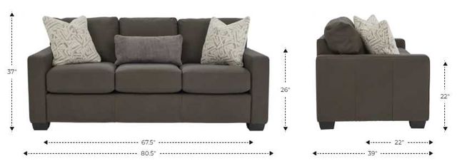 La-Z-Boy® Shiloh Ivory Leather Sofa-2