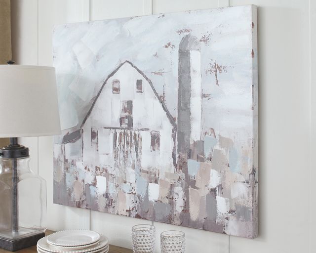 Signature Design by Ashley® Jumana Blue/Gray/White Wall Art-1