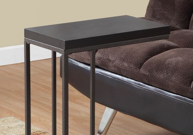 Monarch Specialties Inc. Espresso Bronze Metal Accent Table-2