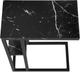 Monarch Specialties Inc. Black Marble Look 25"H Accent Table with Black Metal Base-3