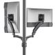 Chief® Kontour™ K1P Series Black Dynamic Pole Mount Reduced Height, 2 Monitors-0