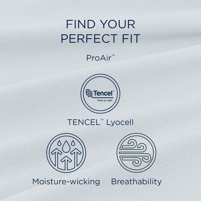 Tempur-Pedic® TEMPUR-ProAir™ 2-Piece Cool Gray TENCEL™ Queen Pillow Cases-4