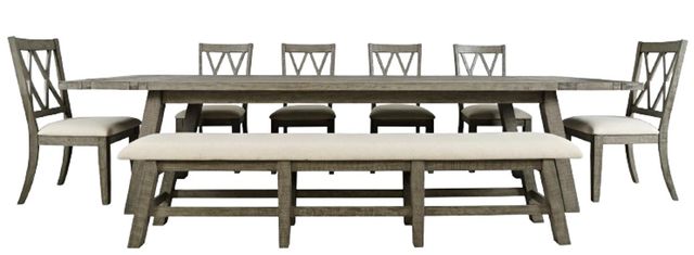 Jofran Inc. Telluride Driftwood 85" Dining Bench-1